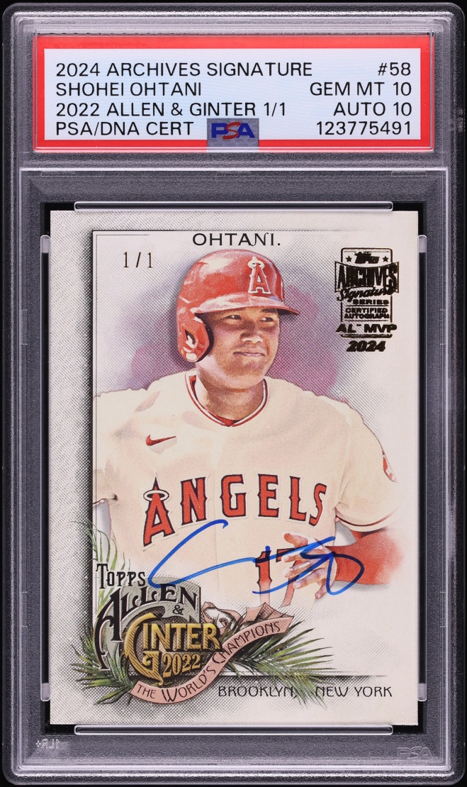 Shohei Ohtani Allen & Ginter 1/1